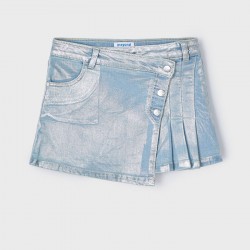 Παιδική φούστα για κορίτσια Mayoral denim ασημί τζιν ξεβαμμένο