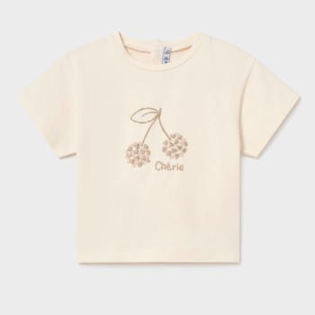 Βρεφική μπλούζα για κορίτσια Mayoral μπεζ