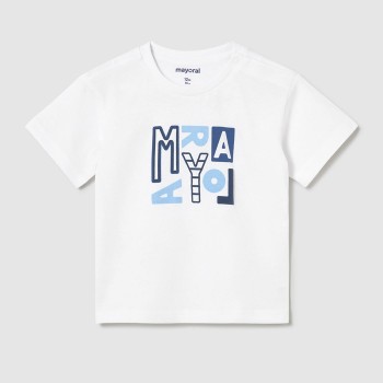 Βρεφική μπλούζα για αγόρια Mayoral  λευκό