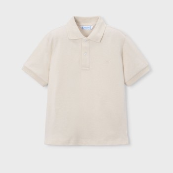 Παιδική μπλούζα πόλο για αγόρια Mayoral εκρού