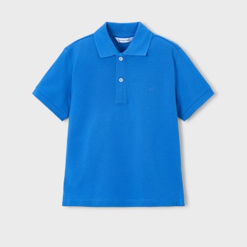 Παιδική μπλούζα πόλο για αγόρια Mayoral μπλε ρουά