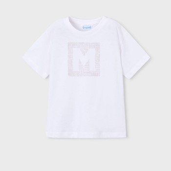 Παιδική μπλούζα για αγόρια Mayoral basic λευκό