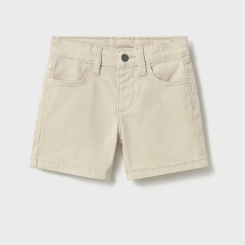 Βρεφική βερμούδα για αγόρια Mayoral καπαρτινέ εκρού