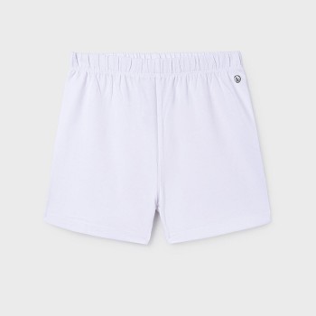 Παιδικό σορτς για κορίτσια Mayoral μακό λευκό