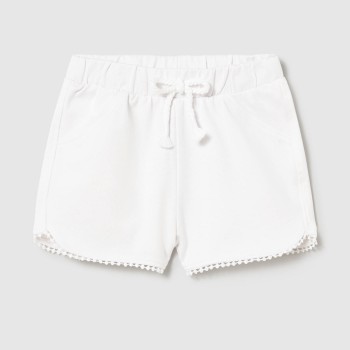 Βρεφικό σορτς μακό για κορίτσια Mayoral λευκό