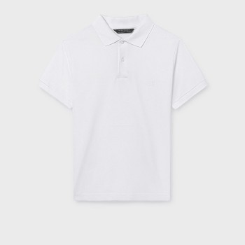 Παιδική μπλούζα πόλο για αγόρια Mayoral λευκό