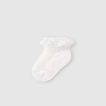 Βρεφικές κάλτσες για κορίτσι Mayoral λευκό