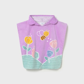 Βρεφική μπουρνοζοπετσέτα για κορίτσια Mayoral λιλά