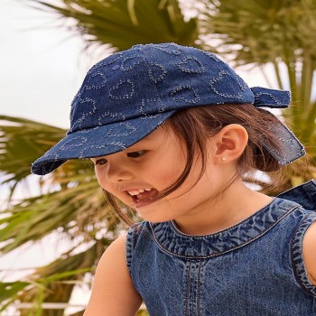 Παιδικό καπέλο για κορίτσια Mayoral τζιν μπλε