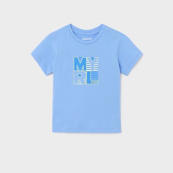 Βρεφική μπλούζα για αγόρια Mayoral με στάμπα γαλάζιο