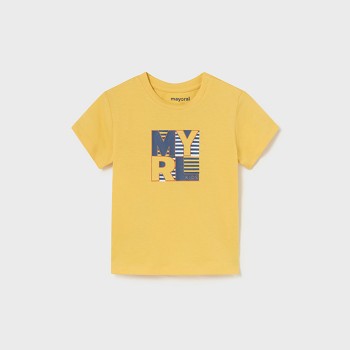 Βρεφική μπλούζα για αγόρια Mayoral με στάμπα κίτρινο