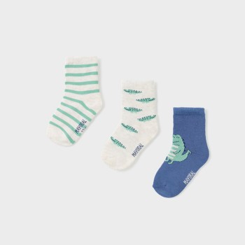 Βρεφικές κάλτσες για αγόρια Mayoral 3τμχ πράσινο μπλε