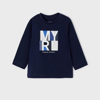 Βρεφική μπλούζα για αγόρια Mayoral μπλε σκούρο