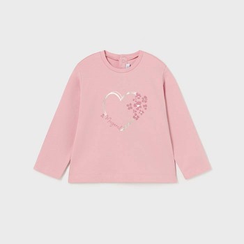 Βρεφική μπλούζα για κορίτσια Mayoral ροζ