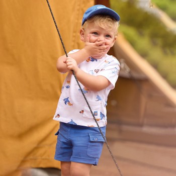 Βρεφική βερμούδα cargo για αγόρια Mayoral μπλε ρουά