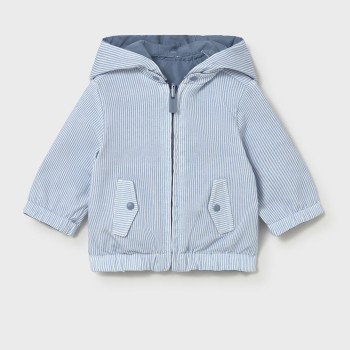 Βρεφικό αντιανεμικό μπουφάν για αγόρια της Mayoral σιέλ διπλής όψης