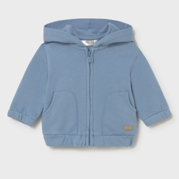 Βρεφική ζακέτα αχνούδιαστη για αγόρια Mayoral σιέλ