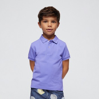 Παιδική μπλούζα πόλο για αγόρια Mayoral λιλά