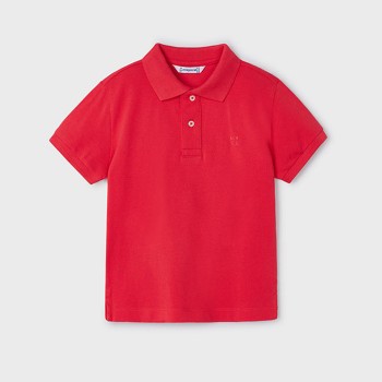 Παιδική μπλούζα πόλο για αγόρια Mayoral κόκκινο