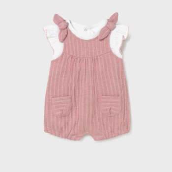 Βρεφικό σετ με σαλοπέτα για κορίτσια Mayoral ροζ