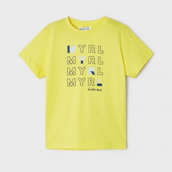 Παιδική μπλούζα για αγόρια Mayoral με στάμπα κίτρινο
