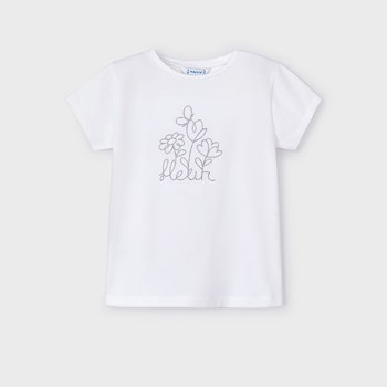 Παιδική μπλούζα για κορίτσια Mayoral λευκό