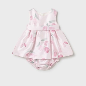 Βρεφικό φόρεμα για κορίτσια Mayoral ροζ- φλοραλ