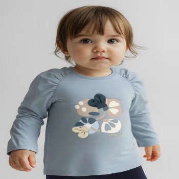 Παιδική μπλούζα μακρυμάνικη για κορίτσια Mayoral μέντα