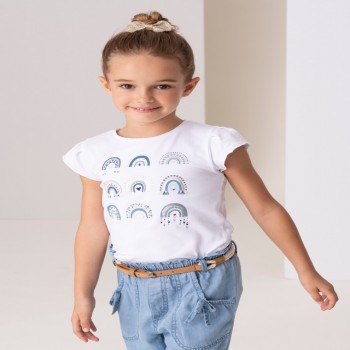 Παιδική μπλούζα για κορίτσια Mayoral λευκό