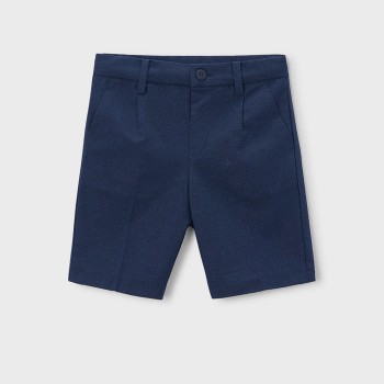 Παιδική βερμούδα λινή για αγόρια Mayoral μπλε σκούρο