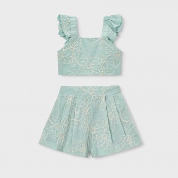 Παιδικό σετ με σορτς για κορίτσια Mayoral βεραμάν