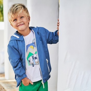 Παιδικό μπουφάν αντιανεμικό για αγόρια Mayoral μπλε