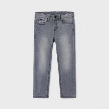 Παιδικό παντελόνι τζίν για αγόρια Mayoral slim fit γκρί