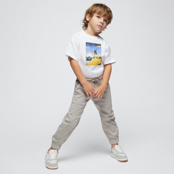 Παιδικό παντελόνι για αγόρια Mayoral skater fit γκρι
