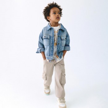 Παιδικό παντελόνι για αγόρια Mayoral cargo μπεζ