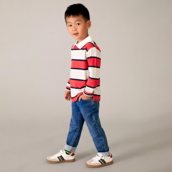 Παιδικό παντελόνι για αγόρια Mayoral τζιν soft denim jogger μπλε