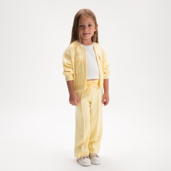 Παιδική φόρμα πικέ για κορίτσια Mayoral κίτρινο