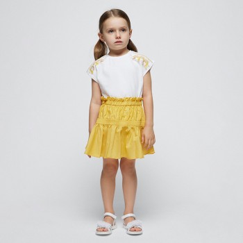 Παιδική φούστα για κορίτσια Mayoral μουσταρδί