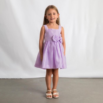 Παιδικό φόρεμα για κορίτσια Mayoral λινό λιλά