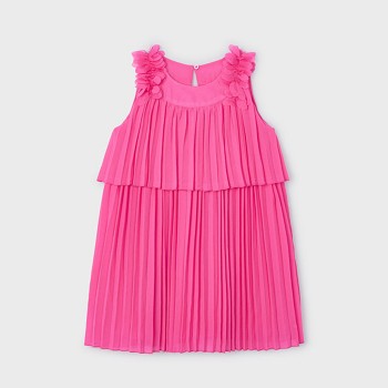 Παιδικό φόρεμα πλισέ για κορίτσια Mayoral φούξ