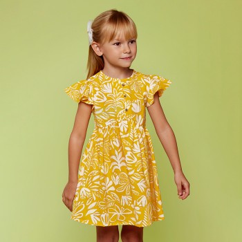 Παιδικό φόρεμα για κορίτσια Mayoral με σχέδια κροκί