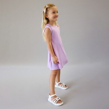 Παιδικό φόρεμα για κορίτσια Mayoral cut out τρούκς λιλά