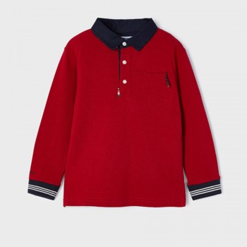 Παιδική μπλούζα για αγόρια Mayoral κόκκινο polo