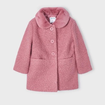 Παιδικό παλτό για κορίτσια Mayoral ροζ