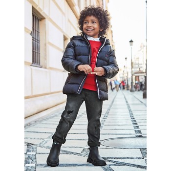 Παιδικό παντελόνι για αγόρια Mayoral jogger τζιν σκούρο γκρι