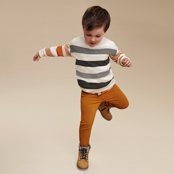 Παιδικό παντελόνι για αγόρια Mayoral skinny fit ώχρα