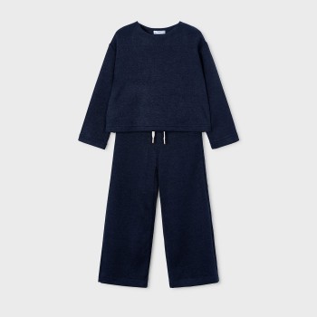 Παιδικό σετ με παντελόνα πλεκτό για κορίτσια Mayoral μαρέν