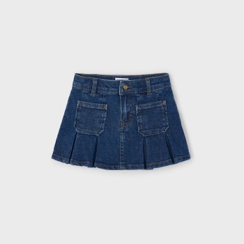 Παιδική φούστα για κορίτσια denim πιέτες Mayoral τζιν σκούρο