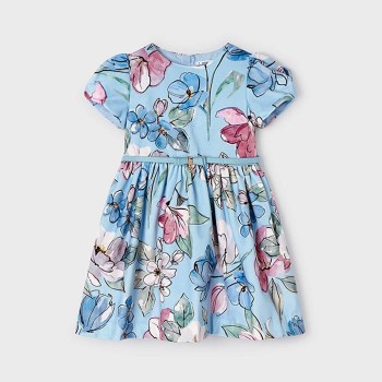 Παιδικό φόρεμα για κορίτσια Mayoral γαλάζιο φλοράλ