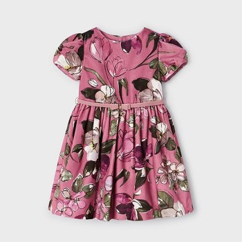 Παιδικό φόρεμα για κορίτσια Mayoral ροζ φλοράλ